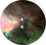 Re-Stocked Abalone Natural Incredible Large Dramatic Greens/Blues 2-Hole Button 1-1/8"  #SK-0037