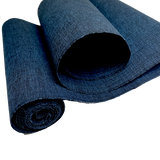 Hemp/Ramie Stiff Papery Indigo/Black Textured Crinkled Asa Jofu from Japan, by the Yard,  #331
