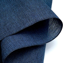 Hemp/Ramie Stiff Papery Indigo/Black Textured Crinkled Asa Jofu from Japan, by the Yard,  #331