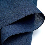 Hemp/Ramie Stiff Papery Indigo/Black Textured Crinkled Asa Jofu from Japan, by the Yard,  #331
