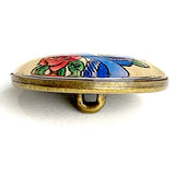 Running Low, Blue Bird / Red Rose / Love. Clear Shine Domed Shank Back Button 1"  # SK-A26
