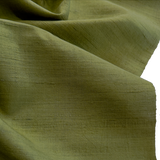 Green Slubby Vintage Kimono Silk, Still-Basted Ariaihari 12.5-yard BOLT from Japan  #414