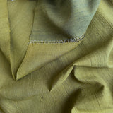 Green Slubby Vintage Kimono Silk, Still-Basted Ariaihari 12.5-yard BOLT from Japan  #414