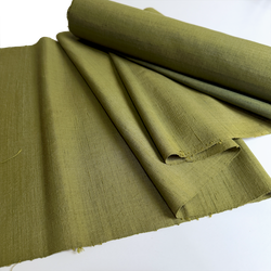 Green Slubby Vintage Kimono Silk, Still-Basted Ariaihari 12.5-yard BOLT from Japan  #414