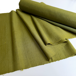 Green Slubby Vintage Kimono Silk, Still-Basted Ariaihari 12.5-yard BOLT from Japan  #414