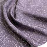 Rain Splashing Muted Purple Vintage Kimono Silk Pirnt from Japan By the Yard # 291