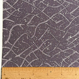 Rain Splashing Muted Purple Vintage Kimono Silk Pirnt from Japan By the Yard # 291