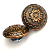 RE-STOCKED, Galisteo Sun Copper/Black Concho 13/16" Screwback  #SWM-25