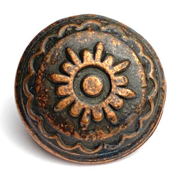 RE-STOCKED, Galisteo Sun Copper/Black Concho 13/16" Screwback  #SWM-25