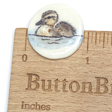 Duckling Porcelain Button 15/16"
