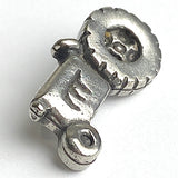 Tractor Pewter Button, 7/8" Danforth USA, 22mm, Shank Back # FJ-126
