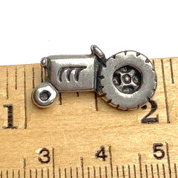 Tractor Pewter Button, 7/8" Danforth USA, 22mm, Shank Back # FJ-126