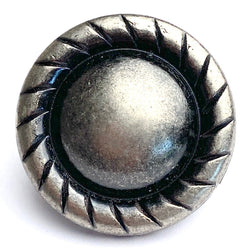 Re-Stocked, Silver Round Rope-Edge Concho 1" Screwback  #SWM-28