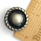 Re-Stocked, Silver Round Rope-Edge Concho 1" Screwback  #SWM-28