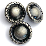 Re-Stocked, Silver Round Rope-Edge Concho 1" Screwback  #SWM-28