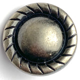 Re-Stocked, Silver Round Rope-Edge Concho 1" Screwback  #SWM-28
