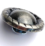 Re-Stocked, Silver Round Rope-Edge Concho 1" Screwback  #SWM-28