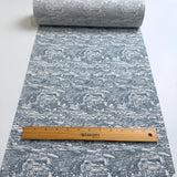 Old Kyoto? Vintage Kimono Chirimen Crepe Silk Print from Japan, By the Yard # 299