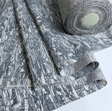 Old Kyoto? Vintage Kimono Chirimen Crepe Silk Print from Japan, By the Yard # 299