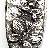 Butterflies Pewter Button, 28mm Toggle from Green Girl Studios 1-1//8", Shank Back  #G311