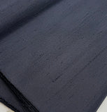 Vintage Midnight Dark Blue Handwoven Tsumugi Silk. Still Tied Whole Bolt, 22 yards 15" wide. #130