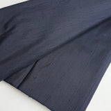 Vintage Midnight Dark Blue Handwoven Tsumugi Silk. Still Tied Whole Bolt, 22 yards 15" wide. #130