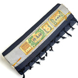 Vintage Midnight Dark Blue Handwoven Tsumugi Silk. Still Tied Whole Bolt, 22 yards 15" wide. #130