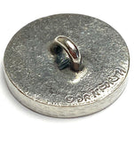 Red Leaf Medallion Leaves Button from Danforth Pewter, 3/4"  #FJ-156