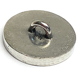 Red Leaf Medallion Leaves Button from Danforth Pewter, 3/4"  #FJ-156