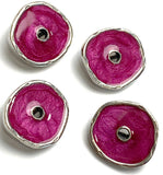 Fuchsia Essence Button from Danforth Pewter, 13/16"  #FJ-157