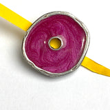 Fuchsia Essence Button from Danforth Pewter, 13/16"  #FJ-157