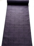 Last of This, Wave Windows Purple/Black Vintage Kimono Silk from Japan By the Yard   #318