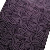 Last of This, Wave Windows Purple/Black Vintage Kimono Silk from Japan By the Yard   #318