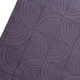 Last of This, Wave Windows Purple/Black Vintage Kimono Silk from Japan By the Yard   #318