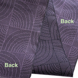 Last of This, Wave Windows Purple/Black Vintage Kimono Silk from Japan By the Yard   #318