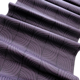 Last of This, Wave Windows Purple/Black Vintage Kimono Silk from Japan By the Yard   #318