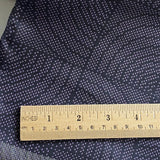 Last of This, Wave Windows Purple/Black Vintage Kimono Silk from Japan By the Yard   #318