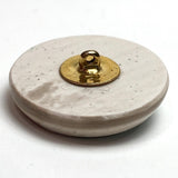 Running Low, Cherub on Blue Bird, Shank Back Art Stone Ceramic Button, 1-1/16"  #SC-1087