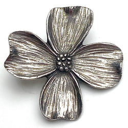 Dogwood Button from Danforth Pewter, 7/8"  #FJ-166