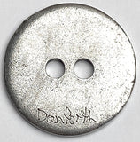 "Dora" Danforth Pewter Button, 2-hole 7/8" USA Made, #FJ-56