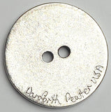 "Dora" Danforth Pewter Button, 2-hole 1-1/8" USA Made, #FJ-167
