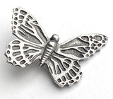 Danforth Pewter Butterfly Button, 1" Shank Back, #DN289