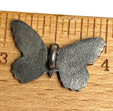 Danforth Pewter Butterfly Button, 1" Shank Back, #DN289