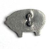 Pig Danforth Pewter Button, 7/8" Shank Back, USA Made, #FJ-169