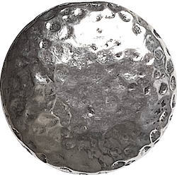 Almost Gone, Hammered Round Pewter Button, 3/4" Shank Back, Danforth USA Made, #FJ-170