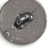 Hammered Round Danforth Pewter Button, 3/4" Shank Back, USA Made, #FJ-170
