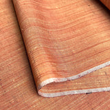 Terra Cotta Pumpkin Slubby-Textured Handwoven Tsumugi Kimono Silk from Japan By the Yard, #287