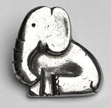 Baby Elephant Danforth Pewter Button, 3/4" Shank Back, USA Made, #FJ-173