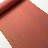 Dusty Coral/Brick, Hidden Sage Sticks, Liquid Drape Vintage Kimono Silk Crepe from Japan By the Yard,  #135