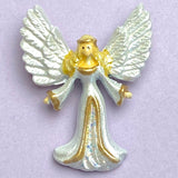 SALE, Angel Button with Wide-Open Wings by Susan Clarke 1-1/4"  #CH-577